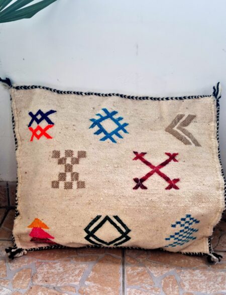 Coussin Kilim "Color star" 53 cm x 45 cm