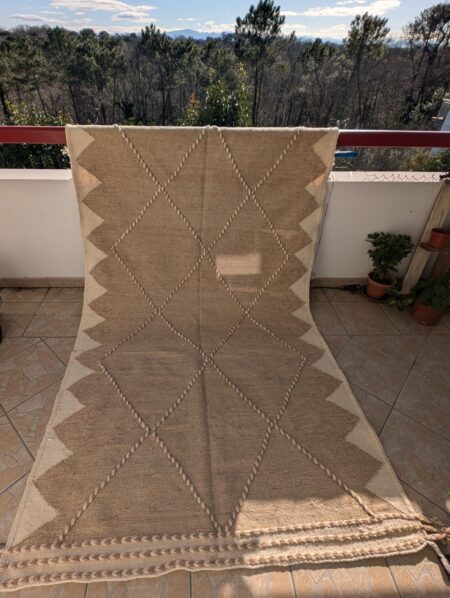 Tapis Kilim Zanafi  "Zig" (réversible) 148 x 255cm – Image 6