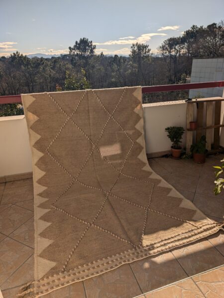 Tapis Kilim Zanafi  "Zig" (réversible) 148 x 255cm – Image 7