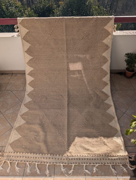 Tapis Kilim Zanafi  "Zig" (réversible) 148 x 255cm – Image 8