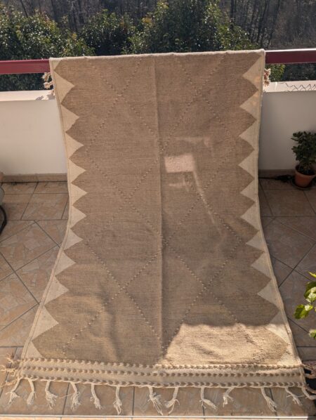 Tapis Kilim Zanafi  "Zig" (réversible) 148 x 255cm – Image 9