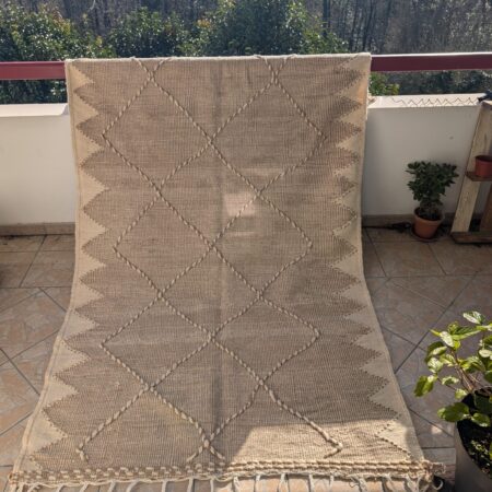 Tapis Kilim Zanafi « Zag » (réversible) 156 x 255 cm
