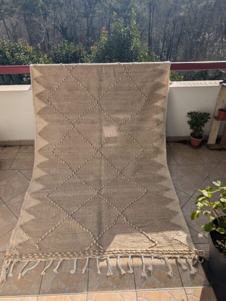 Tapis Kilim Zanafi "Zag" (réversible) 156 x 255 cm
